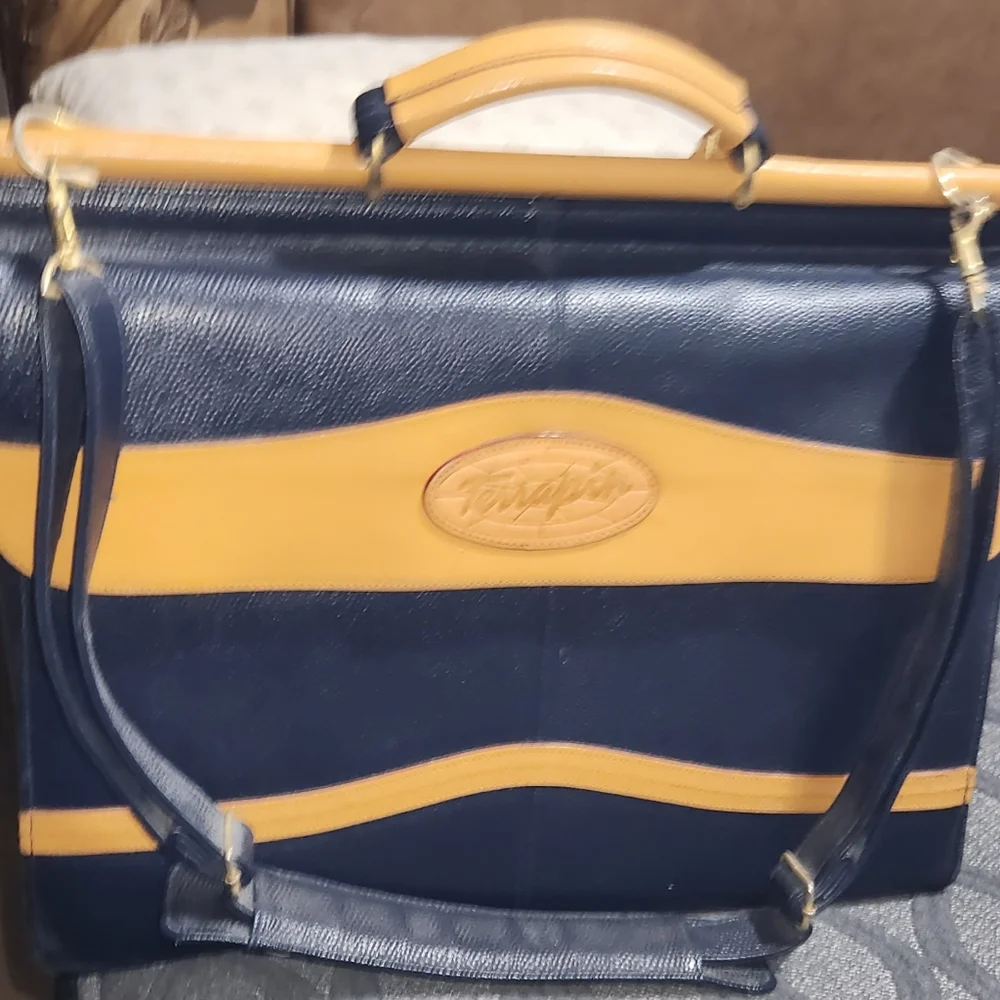 VINTAGE TERRAPIN Large Briefcase with Shoulder strap 17